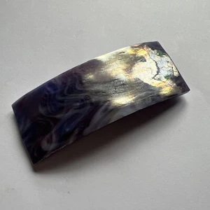 Hair Barrette Tortoise Shell Celluloid Rectangle Hair Clips Vintage Hair Clips - Picture 1 of 13