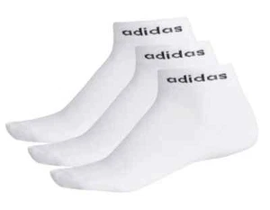 Herren Damen Unisex 3er Pack - Adidas Logo Knöchel No-Show Sportsocken 2XL Große Größe - Bild 1 von 1