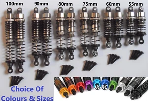 New Aluminium RC Oil Filled Shocks/Dampers Pairs For Many Tamiya's etc - Picture 1 of 11