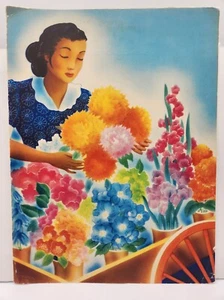 1946 Litho Menu Moore-McCormick Lines Dinner Menu Ada Peacock Artist SS Brazil - Picture 1 of 5