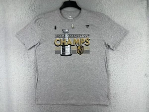 Las Vegas Golden Knights Shirt Adult Sizes Gray 2023 Stanley Cup Champions NHL - Picture 1 of 12