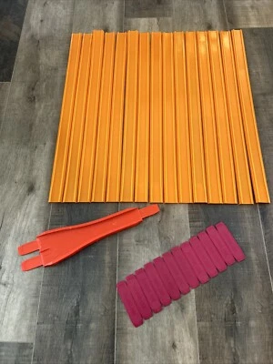 1960s Mattel Hot Wheels Lot of 15 Straight Tracks 24" & 12 Joiners 1 Red Track - Image 1 of 4