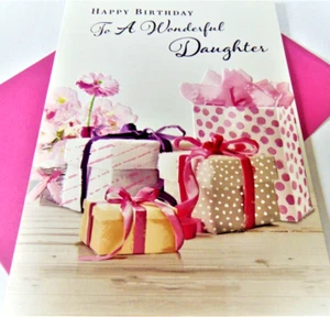Daughter Birthday Greetings Card.....To A Wonderful Daughter - Picture 1 of 3