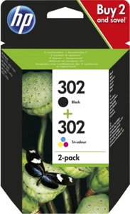 190780475904 HP 302 - 2 pakker - sort, farve (cyan, Hewlett-Packard - Bild 1 von 1