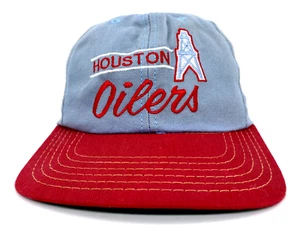 RARE NFL Houston Oilers Hat 1980s Annco Snapback American Needle Cap USA 80s VTG - Picture 1 of 9