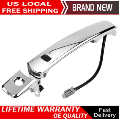 Manija de puerta cromada exterior delantera o izquierda para Nissan Rogue Select 2013 2014 2015 Foto 1 de 4