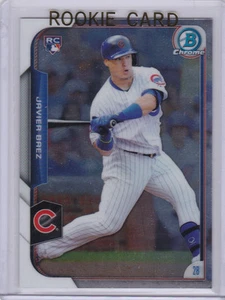 TARJETA DE NOVATO DE BÉISBOL JAVIER BAEZ Chicago Cubs Bowman cromada como nueva RC ~ ¡AL ROJO VIVO! - Imagen 1 de 2