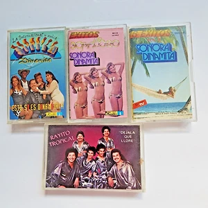 SONORA DINAMITA Y RAYITO TROPICAL 30 PEGADITAS DE ORO VOL.9 4 CASSETS 1992 ECO1 - Picture 1 of 10