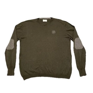 Linksoul Maglione Golf Verde Uomo XL Girocollo Manica Lunga Pullover Detroit AC - Foto 1 di 15