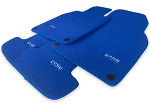 Fußmatten Für Porsche Cayman 981 Coupe 2013-2021 Blau Teppiche ER56 Design - Bild 1 von 11