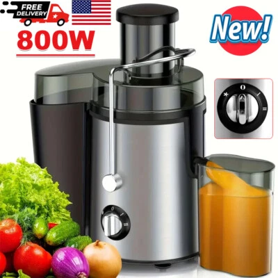 800W Electric Juicer Fruit Vegetable Blender Juice Extractor Citrus Machine New