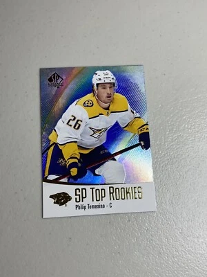 Philip Tomasino 2021-22 UD SP Authentic SP Top Rookies #TR15 Blue Foil RC - Image 1 of 2