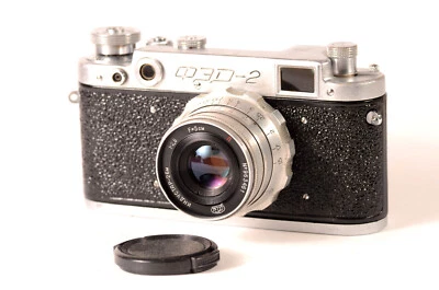 FED 2 Serviced CLA LEICA Rangefinder USSR 35mm Camera Industar 26M 2.8/50mm Lens - Image 1 of 4