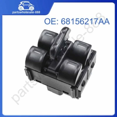 Center Power Window Switch for Jeep Wrangler JK JL 2012-2018 4 Door 68156217AA Foto 1 de 4