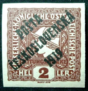 Checoslovaquia, 1919 Scott B27, semipostal, Austria periódico sobreimpresión, MH - Imagen 1 de 3