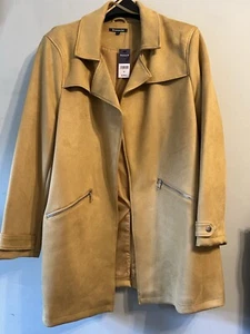 Gorgeous Faux Suede Coat - Size 22 - BNWT - Picture 1 of 4