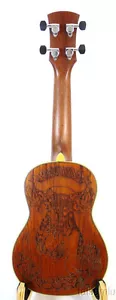 Solid Mahogany Soprano Ukulele with sexy girl pattern U2172 - Picture 1 of 7
