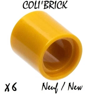 Lego 18654 - 6x Technic Liftarm Thick 1x1 Spacer - Doré / Pearl Gold - NEW - Imagen 1 de 1