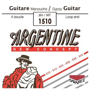 SAVAREZ 1510 - GYPSY JAZZ GUITAR STRINGS ARGENTINE NEW CONCEPT LOOP END - 10-45 - Picture 1 of 1