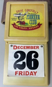 Seltener & Vintage Old School Las Vegas Pioneer Club Casino Werbekalender - Bild 1 von 9