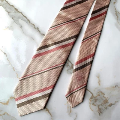 Corbata de seda Gucci patrón a rayas sin usar lujo formal negocios Foto 1 de 4