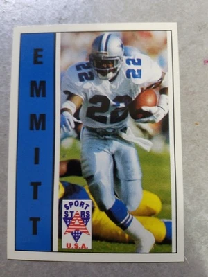 Emmitt Smith Dallas Cowboys Sports Stars USA #22 RARE ODDBALL - Image 1 of 2