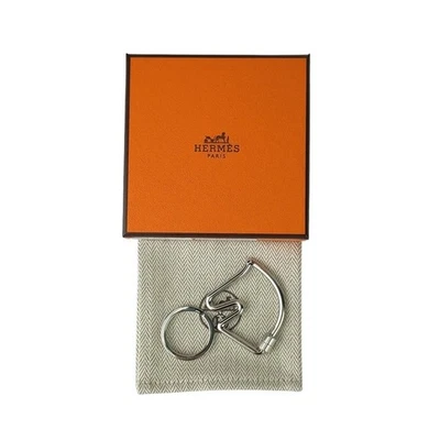 HERMES Cheval Portachiavi in Metallo Argento Portachiavi Unisex Borsa Charm M... - Immagine 1 di 4