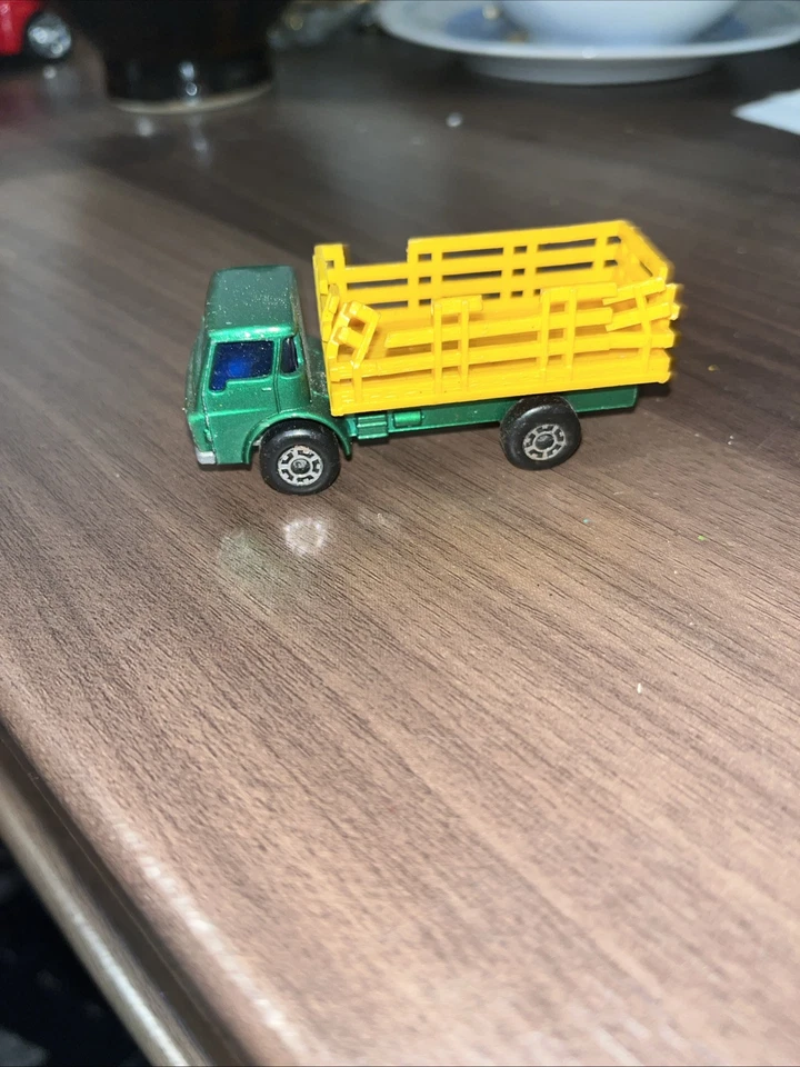 Vehículos diecast vintage 1970 Matchbox camión de ganado serie n.º 71 verde 1,75 Foto 1 de 4