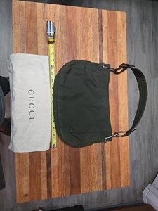 Gucci Canvas Handtasche Grün Damen Italy 001-31931669 & Staubbeutel - Bild 1 von 13