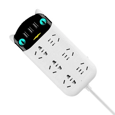 Power Strip Multifunctional USB Port ABS Flame Retardant Socket Strip For Hom AU - Image 1 of 4