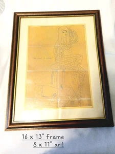 Vietnam Short Timer Countdown Soldier Folk Art Calendar Woman US Army Military - Picture 1 of 6