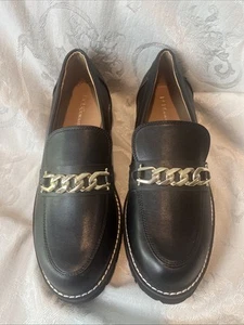 Mocassini slip on BCBG Generation donna casual Y2K tacco grosso nero taglia 8,5 - Foto 1 di 8