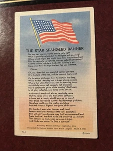 Postkarte „Star Spangled Banner“ aus den 1920er Jahren - Bild 1 von 2