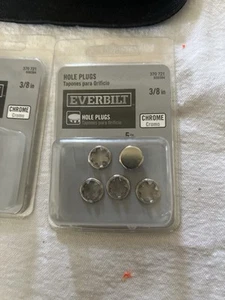Everbilt Chrom Lochstopfen 3/8 Zoll (5er Pack) Modell 370 721 - NEU - Bild 1 von 1