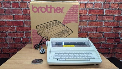 Vintage Brother AX-100 Electronic Typewriter Processer with Box Used - Image 1 of 4