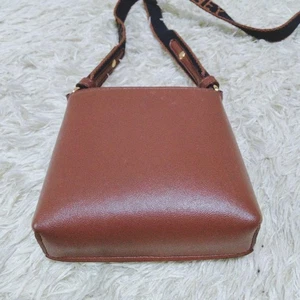 Stella McCartney Micro Hobo Crossbody Bag Leather Canvas Brown Near Mint - Picture 1 of 10