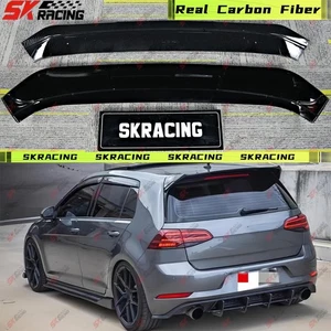 Fits Volkswagen VW Golf 7 MK7 15-21 ABS Carbon Look/Black Rear Roof Spoiler Wing - Picture 1 of 48