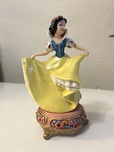 Disney Snow White 7" Jeweled Base Dancing figurine - Porcelain Made In Sir Lanka - Picture 1 of 7