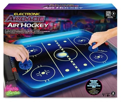 Electronic Arcade Air hockey Neon Series Float Shoot Challenge Tabletop Game Toy - Image 1 of 4