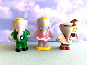 1990er Arby's BABAR Der ELEFANT FIGUREN ~ Fingerpuppen/Wasserspritzer - Bild 1 von 5