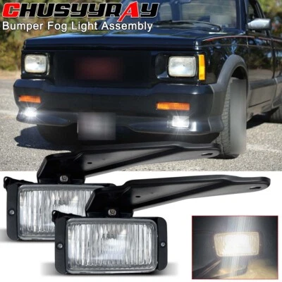Left & Right Fog Lights w/Bulbs For GMC S15 Jimmy Gypsy Sierra Classic 1983-1990 - Image 1 of 4