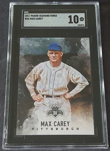 2017 Panini Diamond Kings #26 Max Carey SGC 10 GEM MINT Pittsburgh Pirates HOF - Picture 1 of 2