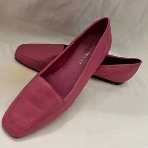 Vintage Enzo Angiolini Liberty Women’s Barbie Pink Leather Loafers Size 8.5 N - Picture 1 of 6