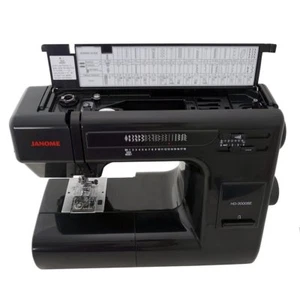 Janome HD3000 Black Edition Heavy Duty Sewing Machine + 6 Piece Deluxe Bonus Kit - Picture 1 of 10