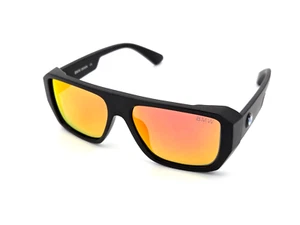 Polarized BMW Square Side Cover Matte Black Frame Orange Mirror Polarized BW23 - Picture 1 of 12