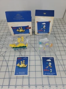 pair of Dr. Seuss books Ornaments Hop on Pop / Oh The Places You'll Go w/ boxes - Picture 1 of 8