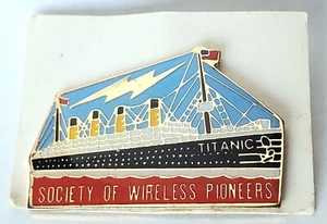 Pin de barco Titanic Society of Wireless Pioneers de colección - Imagen 1 de 10