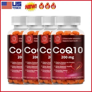 COQ 10 Coenzyme Q-10 300mg Heart Health Support, Increase Energy & Stamina 120PC - Picture 1 of 11