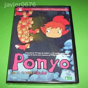 PONYO EN EL ACANTILADO STUDIO GHIBLI DVD NUEVO Y PRECINTADO - Imagen 1 de 2