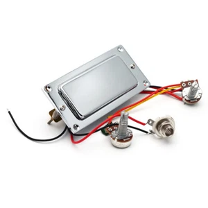 Electric Guitar Pickup Pre-Wired Dual Volume Tone Control Mini Humbucker Ideal - Picture 1 of 4